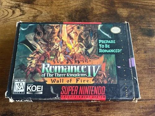 New ListingRomance of the Three Kingdoms IV (Super Nintendo SNES) Complete Tested