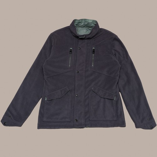 Lululemon Reversible Gray Polar Opposite Bomber Jacket Olive Mens L Hooded