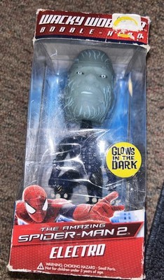 FUNKO THE AMAZING SPIDER MAN 2 ELECTRO GLOW WACKY WOBBLER BOBBLE HEAD