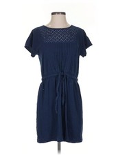 Mango Women Blue Casual Dress XXS