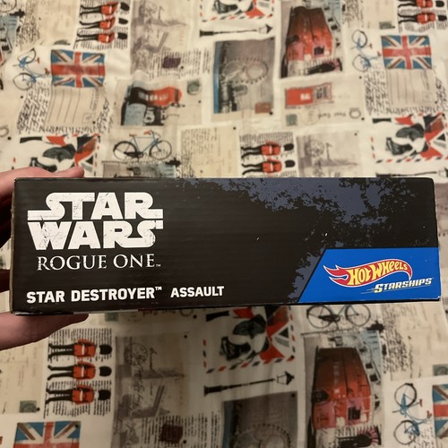 Star Wars Rogue One Star Destroyer Assault Hot Wheels Starships New & Unopened - Afbeelding 6 van 7