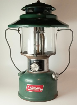 #ad #ad VTG 1973 Model 228H Coleman Lantern w Pyrex Globe UNTESTED FOR PARTS OR REPAIR $29.99