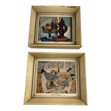 VTG Pair Abstract Still Life PABLO PICASSO & Braque NATURE MORTE & Other Print