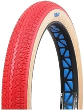 SE Bikes Chicane Tire 26" x 3.50" RED with Tan sidewall