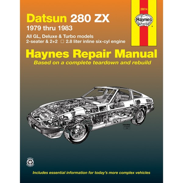 Datsun 280ZX Gl/Deluxe/Turbo 1979-1983 Usa Us Repair Manual Haynes-image