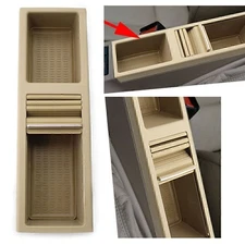 Front Center Console Storage Drink Cup Holder For BMW E46 3 Series Beige