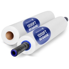 International Plastics Co. 2 Pack 15" Plastic Stretch Film Wrap with Extended...