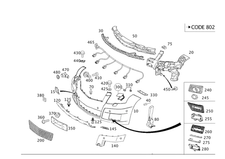 Genuine Mercedes-Benz Attachment Angle Bracket 204-885-32-14