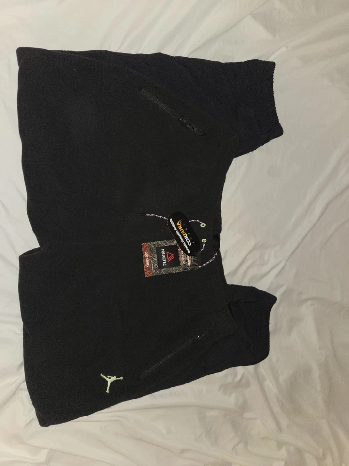 Nike Air Jordan Fleece Sweatpants Polartec 200 Series Cordura Men's BLK 3XL NWT - Image 2 of 4