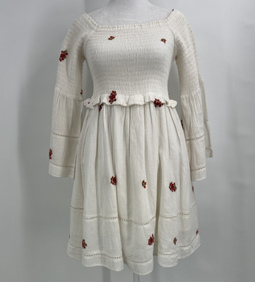 free people off the shoulder embroidered dress Free People Fleur Du Jour Dress, Sweet Bohemian Embroidered Summer Dresses  from Spool 72