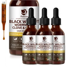 Parasite Cleanse Tincture/Extract-Wormwood, Black Walnut Hull, Clove, 2 fl oz