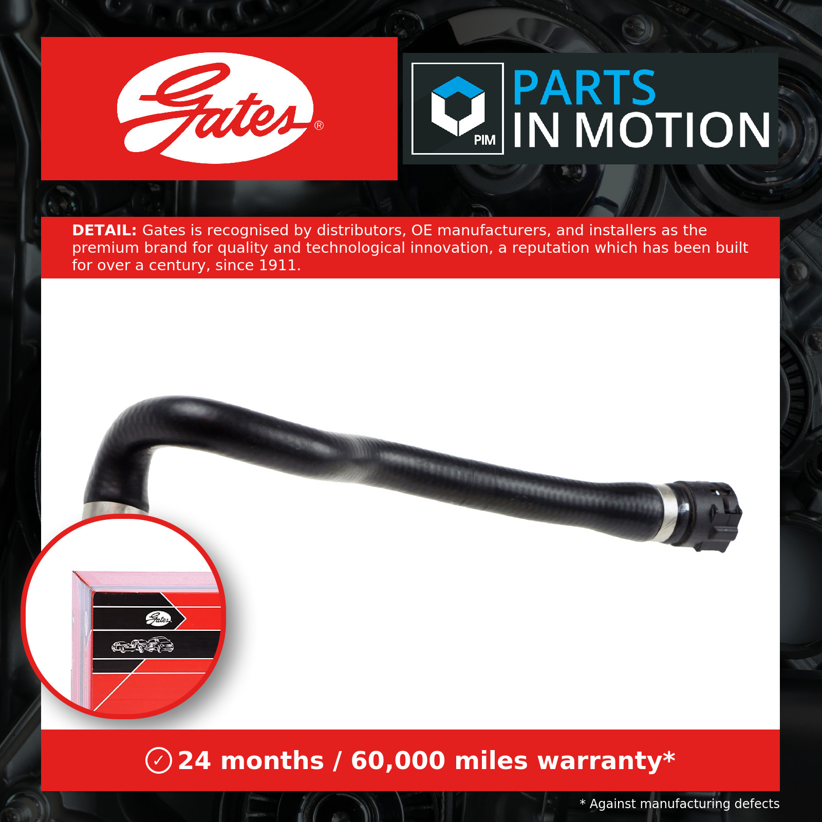 Heater Hose 02-2045 Gates Coolant 17127789590 427522045 Top Quality Guaranteed