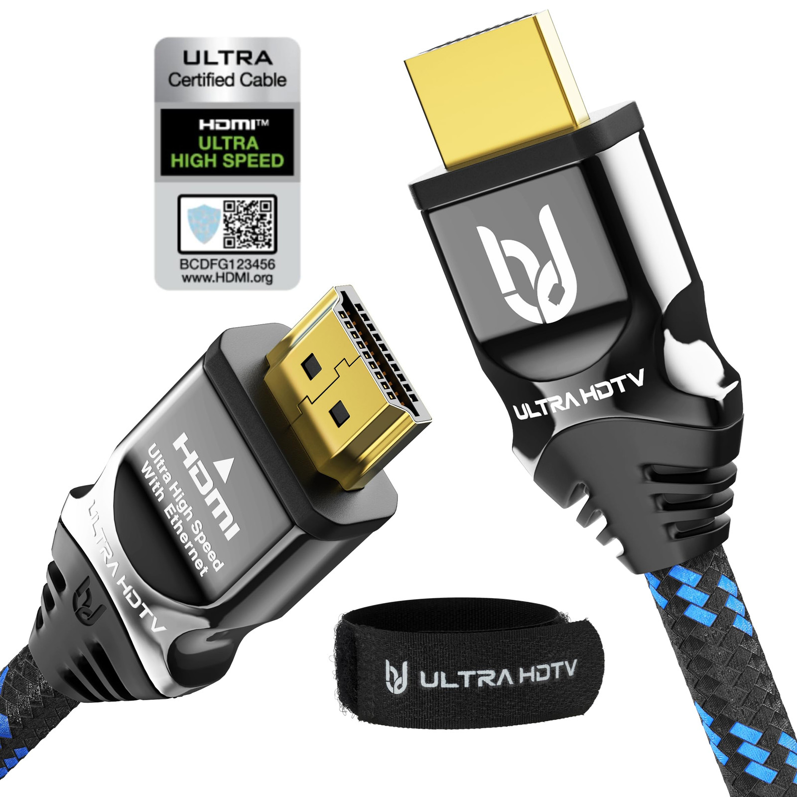 Ultra HDTV Cavo HDMI 8K - Cavo HDMI 2.1 ad altissima velocità da 2 m (48 (a6Z)