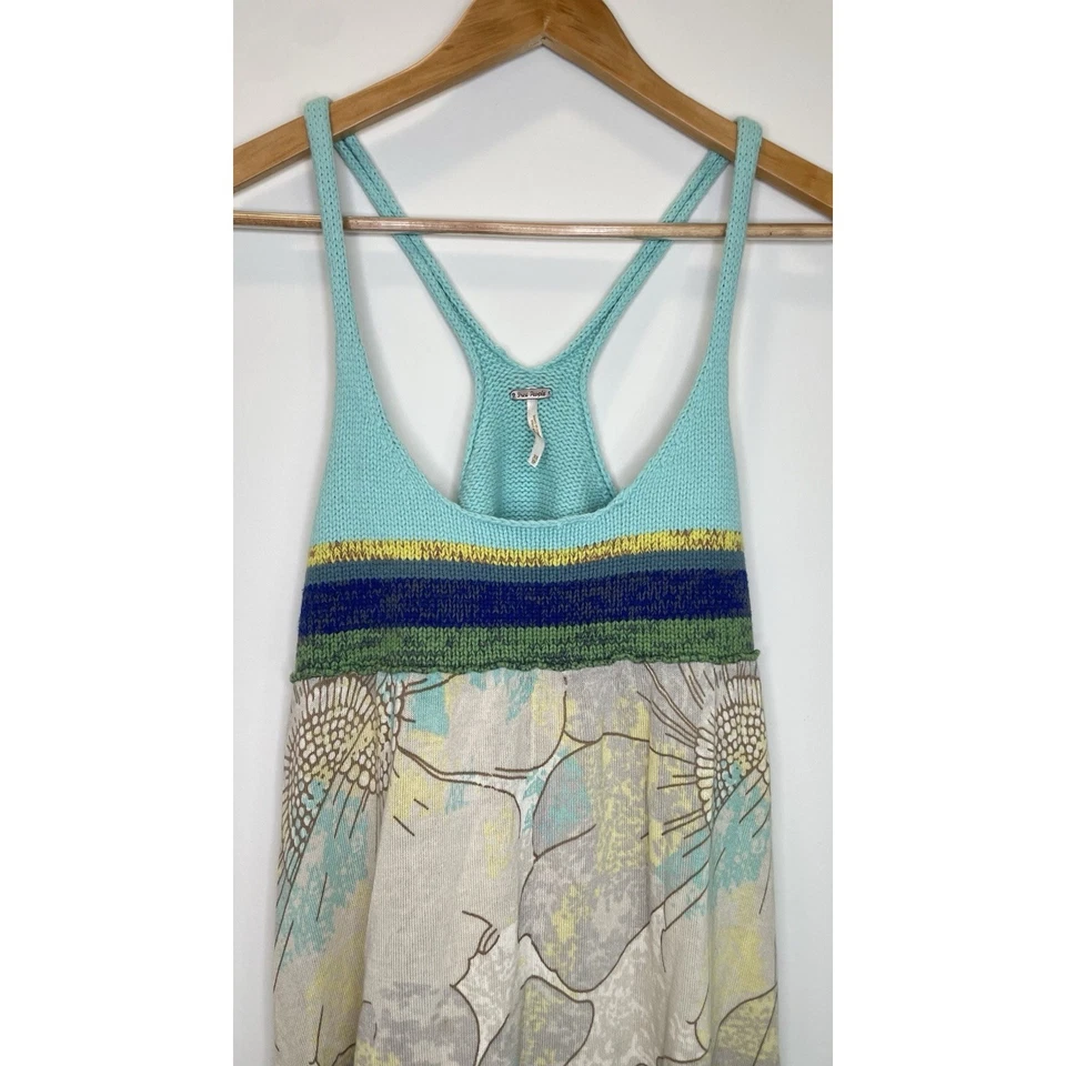 Vestido túnica floral tejido Free People Y2K ASO Selena Gomez como Alex Russo talla XS Foto 4 de 4