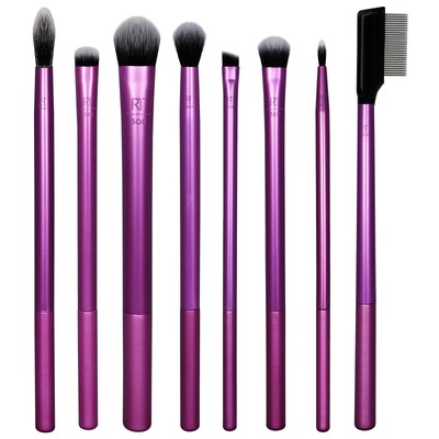 Everyday Eye Essentials Makeup Brush Kit, for Eye Shadow & Liner, 8 Piece Set