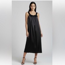 Oscar De La Renta Back Satin Dress XS