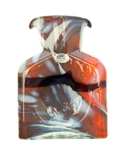 Blenko Handmade Glass 384 Helios Saturn Water Bottle Signed 1st Quality