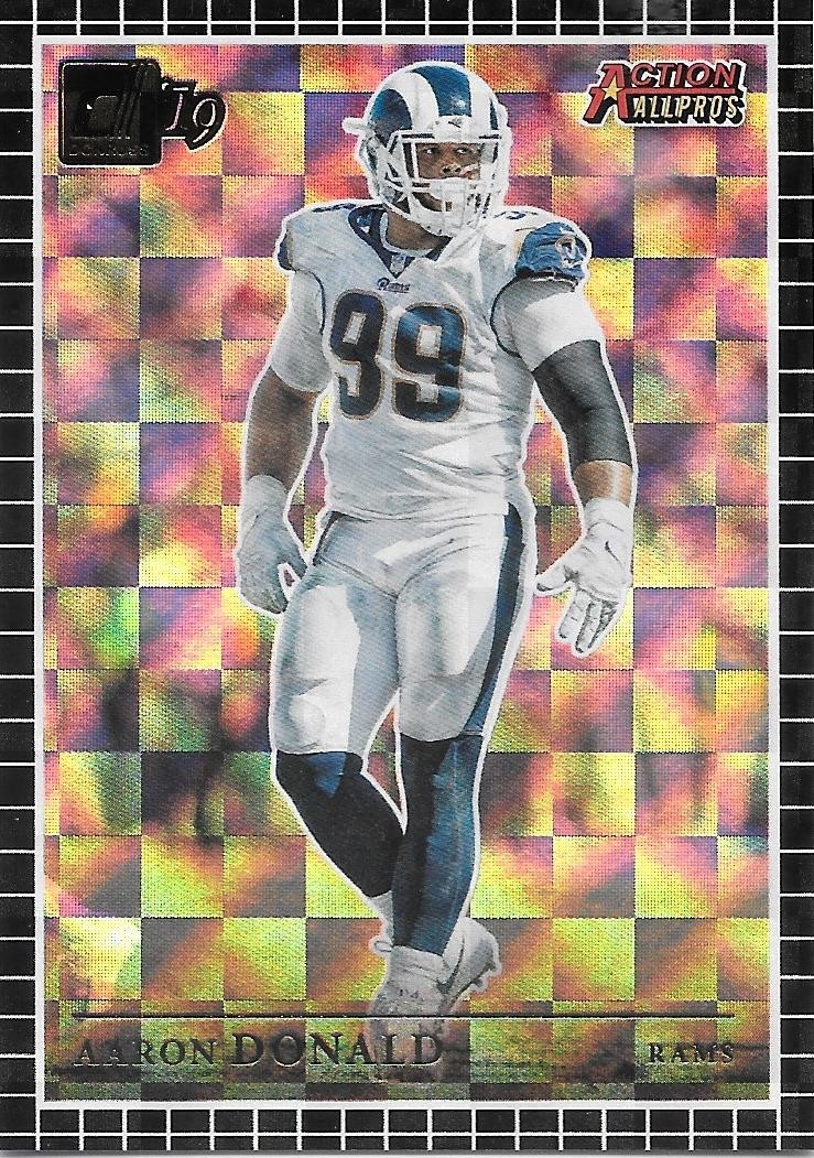 2019 Donruss Football AARON DONALD Action All-Pros -LOS ANGELES RAMS- #AAP-5