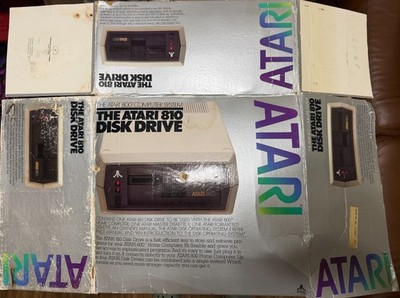 Atari 810 Disk Drive Original Retail Box Atari 800 Computer System Empty Vintage