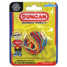 Excellent Quality Durable Duncan Yo Yo Strings 5 Pack Multi Colour 100% Cotton