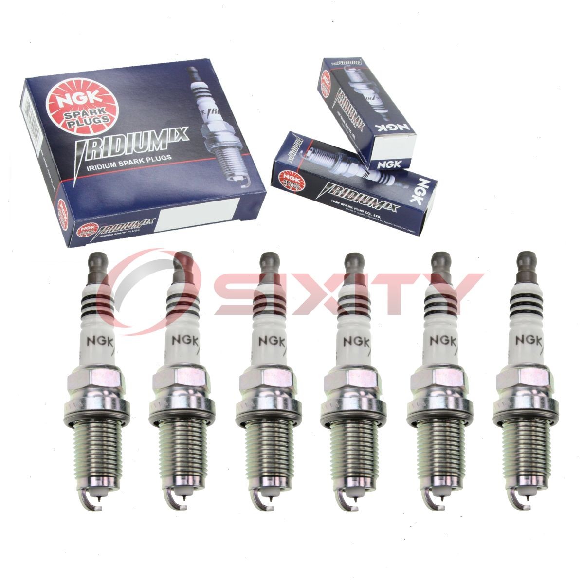 6 pcs NGK Iridium IX Spark Plugs for 2002-2004 Volkswagen Jetta 2.8L V6 - iv