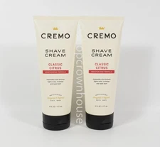 2 Cremo Shave Cream CLASSIC CITRUS Moisturizing Formula 6 fl oz
