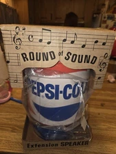 Vintage Pepsi-Cola Round Of Sound Extension Speaker