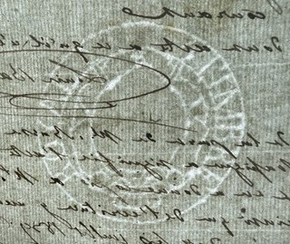 ANTIQUE DOCUMENT from 1839 Watermarked
