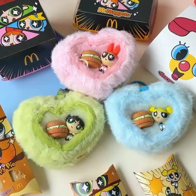 Mcdonald's Thailand 2026 The Powerpuff Girls Pink Plush Keyring