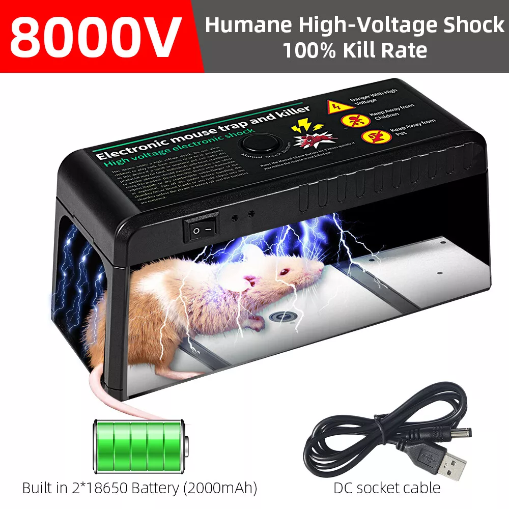 Electric High Voltage Mouse Rat Trap Reusable Mouse Killer Electronic  Rodent Mouse Mice Home Use Pest