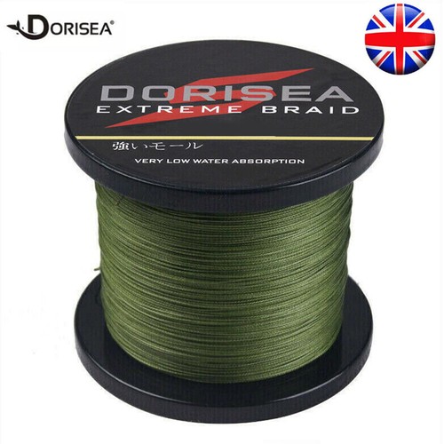 UK Dorisea Green Multi-colour 100m-2000m Dynema Braided Fishing Line Carp Line - Picture 8 of 34