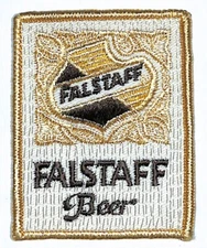 Falstaff Beer Patch Vintage Embroidered 2 1/4" x 3" VGC NOS (#2) c1980's