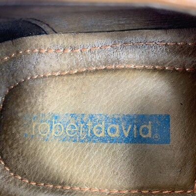 Vtg Robert David Calfskin Monks Mahogany Leather Shoes Mens  display picture 1