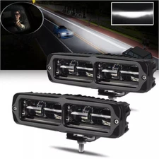 2X 6inch LED Work Light Bar Spot Pods Fog Lamp Offroad Driving Truck 4WD SUV ATV
