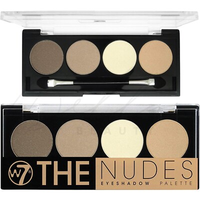 W7 The Nudes Lidschatten natürliche Aktschirme gepresste Pulverpalette vegan *NEU*