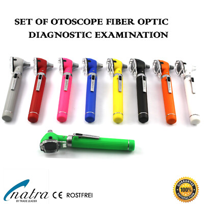 Mini Otoscope Set Fiber Optic otology specula mirror speculum ENT