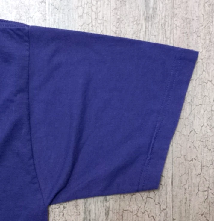 Camiseta vintage de los 90 para damas Workout Express Fitness Staff mediana púrpura neón Top Foto 4 de 4