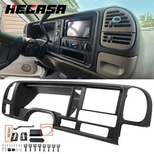 Double DIN Truck Dash Kit For 1995-02 GMC Full Size Trucks / SUVs Vehicles Black