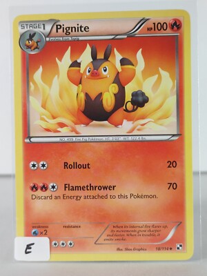 Pignite - Black & White - 18/114 - Pokemon TCG - Uncommon