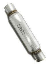 2 Stainless Steel Straight Universal Glass Pack Muffler Resonator Exhaust