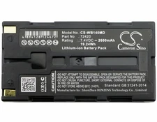 2600mAh Battery For Welch-Allyn 14001,14011,72420,SureSight 14021,14021,72420