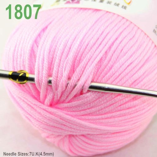 Sale lot 6 Skeins x50g Cashmere Silk Wool Children Hand Knitting Crochet Yarn 07 - Picture 4 of 4