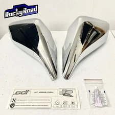 Chrome Full Mirror Covers Cap Caps (Left & Right) for 2010-2015 Chevrolet Camaro