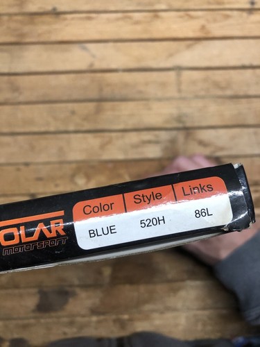 NEW Volar Motor Sports Heavy Duty Drive Chain 520H 86l BLUE - Polaris & Others ! - Picture 4 of 5