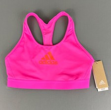Adidas Womens Dont Rest Athletic Sports Bra Medium Screaming Pink New w Tags