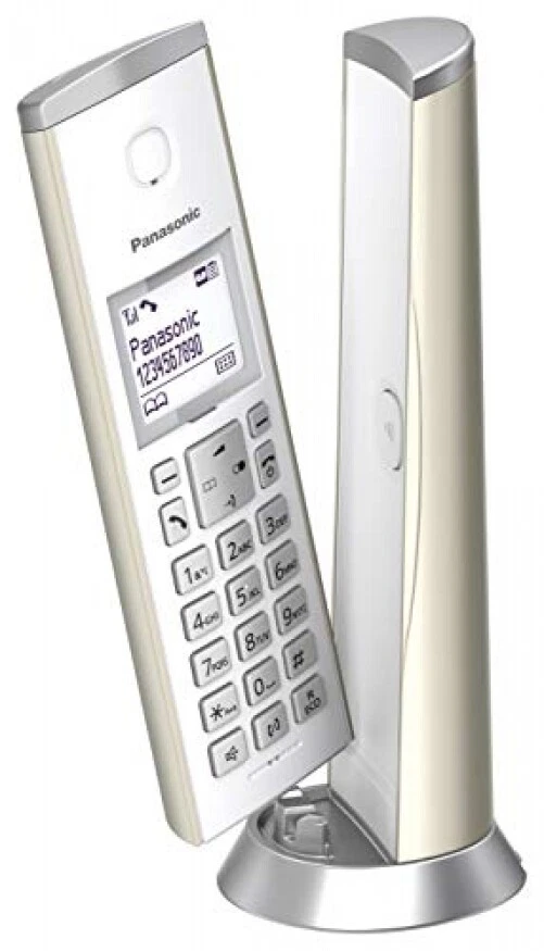 PANASONIC Design-Telefon Anrufbeantworter & Wecker Haustelefon schnurlos HD-Tele - Bild 2 von 4