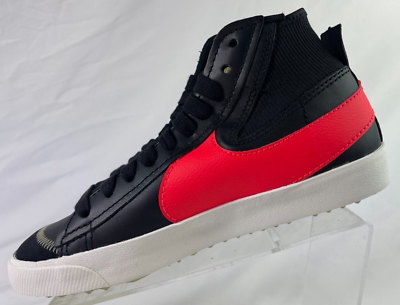 New Mens Size 13 Black Nike Blazer Mid ‘77 Jumbo Basketball Shoes DD3111 001 Nike Blazer Mid 77 Jumbo Black Bright Crimson Men main image 3