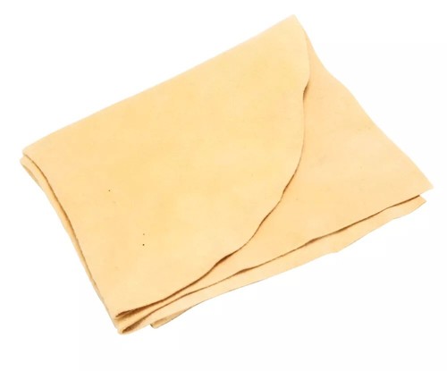 Peau de Chamois véritable pour lustrage vitres voiture moto Taille S - Picture 3 of 4