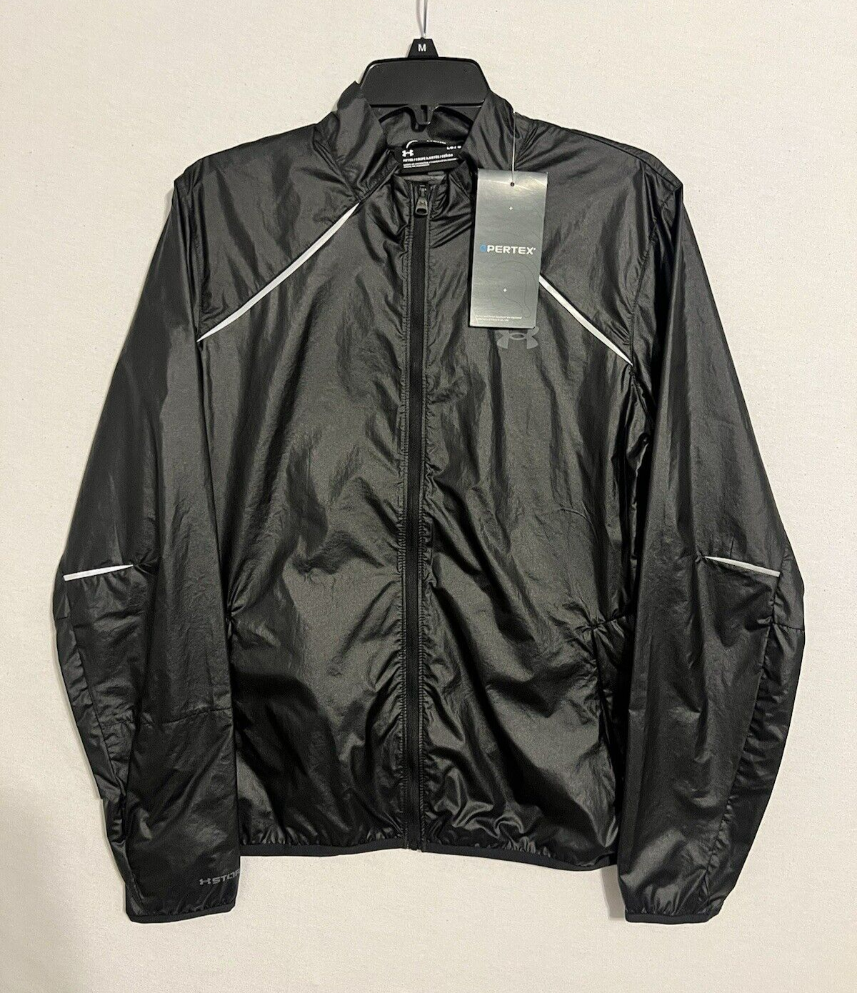 UnderArmourStormJacketWomensLargeNWTRun2.0PertexBlackWindproof