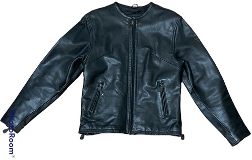 VTG Heavy Duty Leather Gallery Black Jacket Woman Medium Motorcycle Biker - Picture 2 of 17